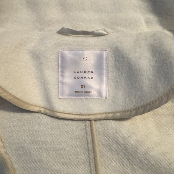 Lauren Conrad Cream Button-Front Jacket – Size XL (NWT) - Picture 4 of 5